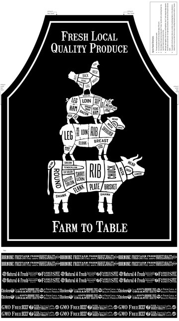 Quilting Fabric Panel - Farm to Table by Northcott Studio for Northcott 22515