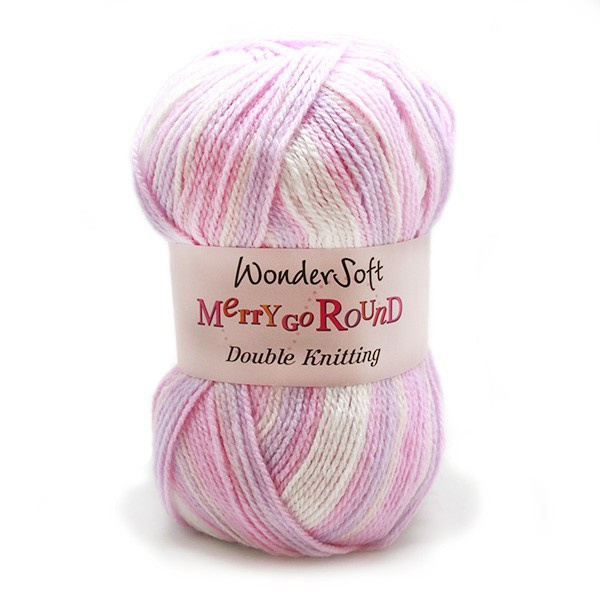 Yarn - Stylecraft Wondersoft Merry Go Round DK in Pink Lilac MIx 3119