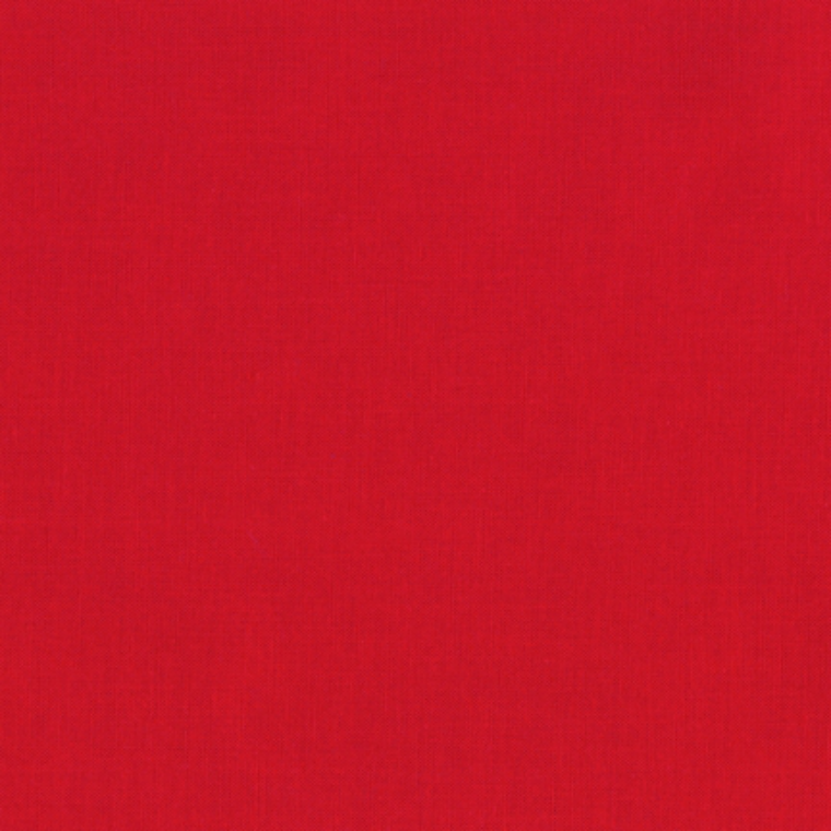 Quilting Fabric - Kona Cotton Solid Red Colour 1308 by Robert Kaufman