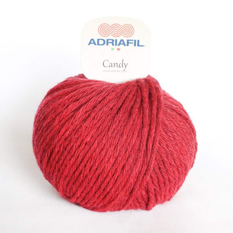 Yarn - Adriafil Candy Super Chunky in True Red 50