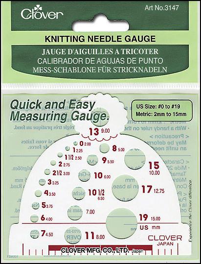 Knitting Needle Gauge by Clover CL3147
