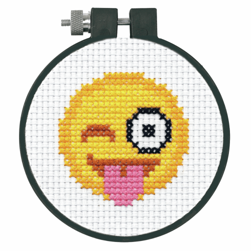 Cross Stitch Kit - Emoji Face 