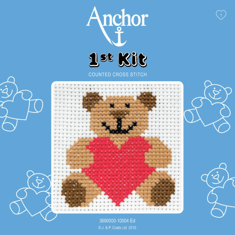 Cross Stitch Kit - Ed Bear by Anchor