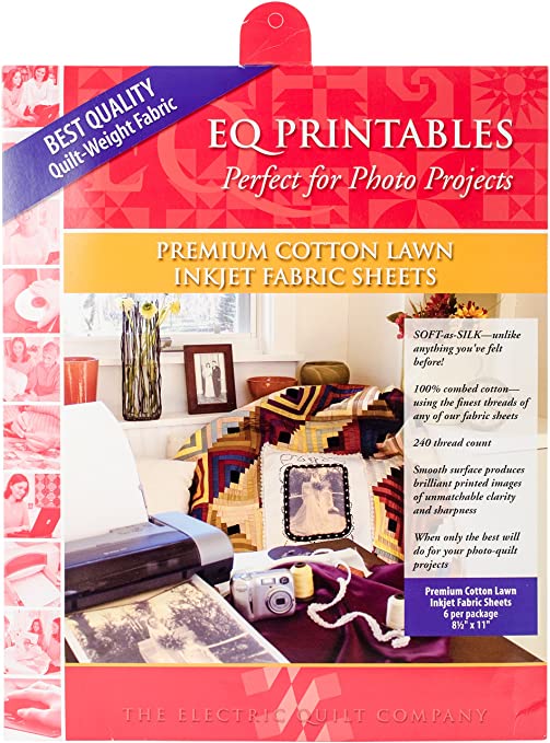 Electric Quilt - Premium Printable Cotton Lawn Fabric Sheets 