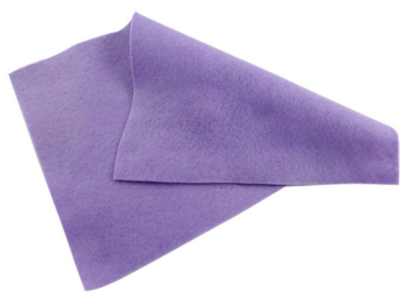 Lilac Purple Felt Sheet - 12" Square - 30cm Square - Crafting Felt