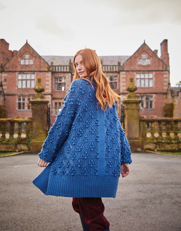 Knitting Pattern - Worsted Longline Bobble Detail Cardigan by Sirdar 10167