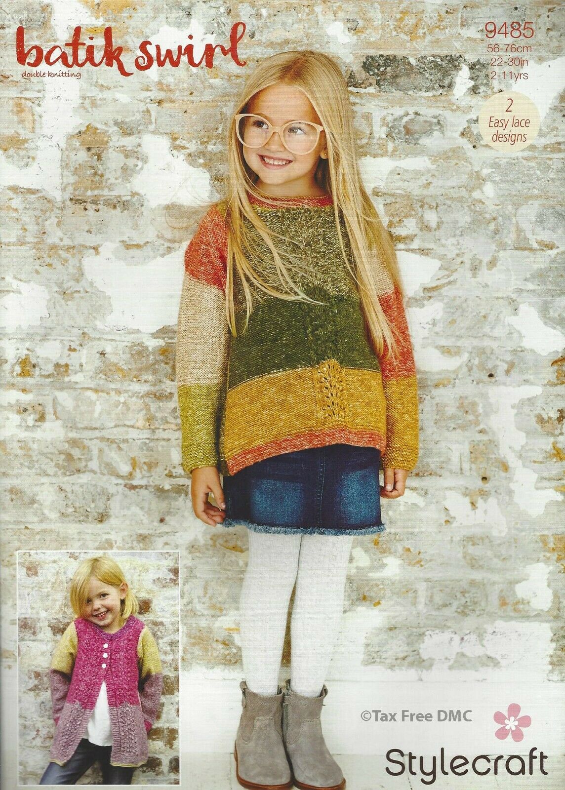 Knitting Pattern - Double Knit Sweater & Cardigan by Stylecraft - 9485