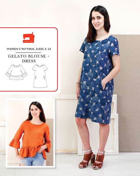 Liesl + Co - Gelato Blouse And Dress Sewing Pattern