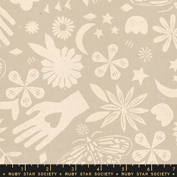 Quilt Backing Fabric 108" Wide - Moonglow in Natural by Ruby Star Society for Moda RS4051 15