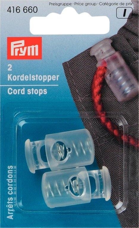 Prym Medium Transparent One-Hole Cord Stops 416660