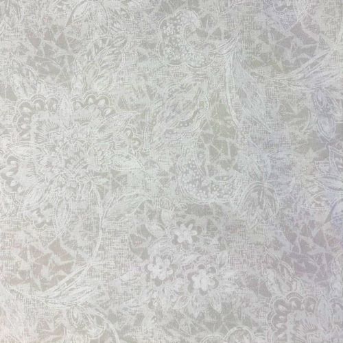 Quilt Backing Fabric 108" Wide - Floral and Paisley in Grey from Shadows by Oasis 18-308