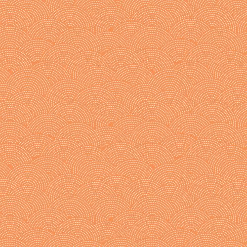 Quilting Fabric with Sashiko Print on Orange from Mixology by Camelot Design Studio for Camelot Fabrics 21008