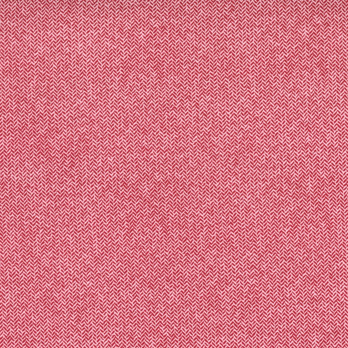 Quilting Fabric - Tiny Red Herringbone from Red Barn Christmas by Sweetwater for Moda 55538 21