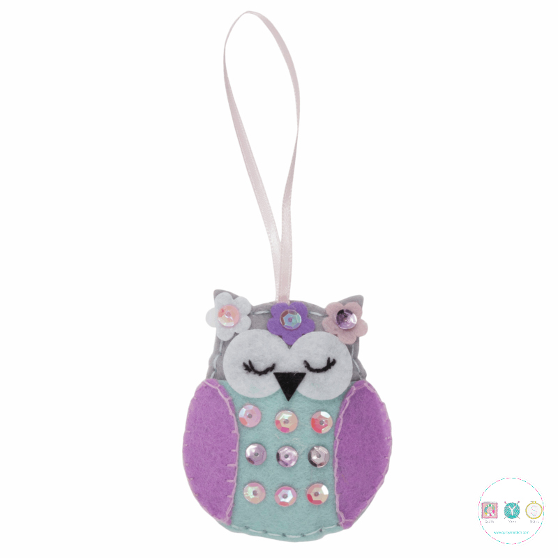 Gift Idea - Make Your Own Felt Spring Owl Kit by Trimits 