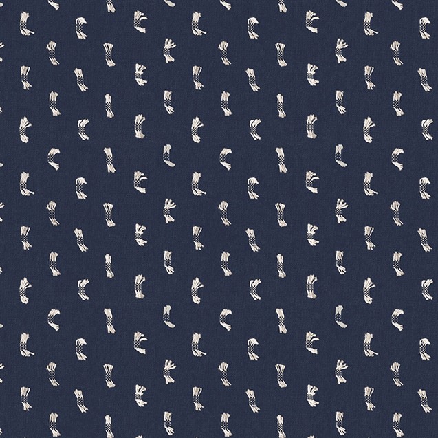 Woven Cotton Fabric - Ties on Navy - Ruby Star Society's Woven Warp & Weft Collection