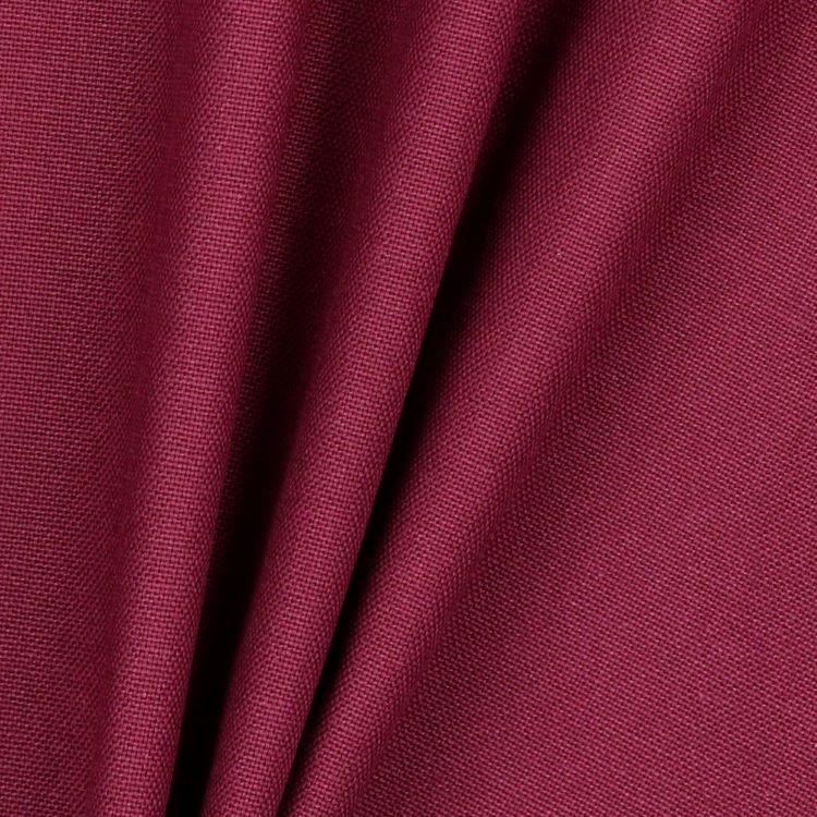 Cotton Canvas Fabric in Beet Red