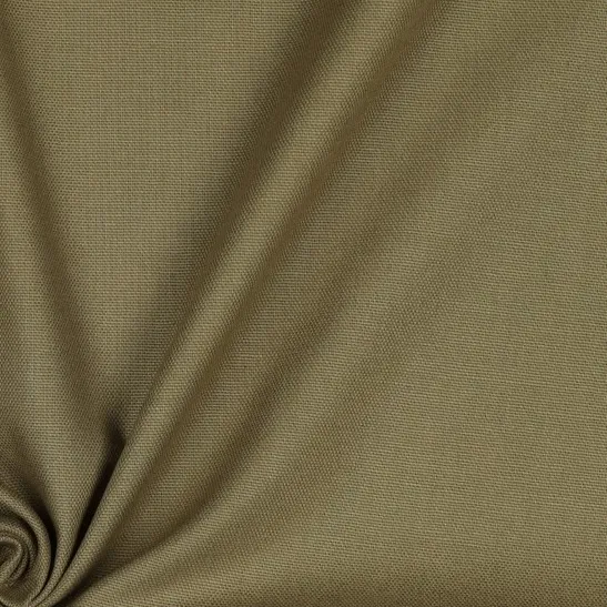 Cotton Canvas Fabric in Olive Green