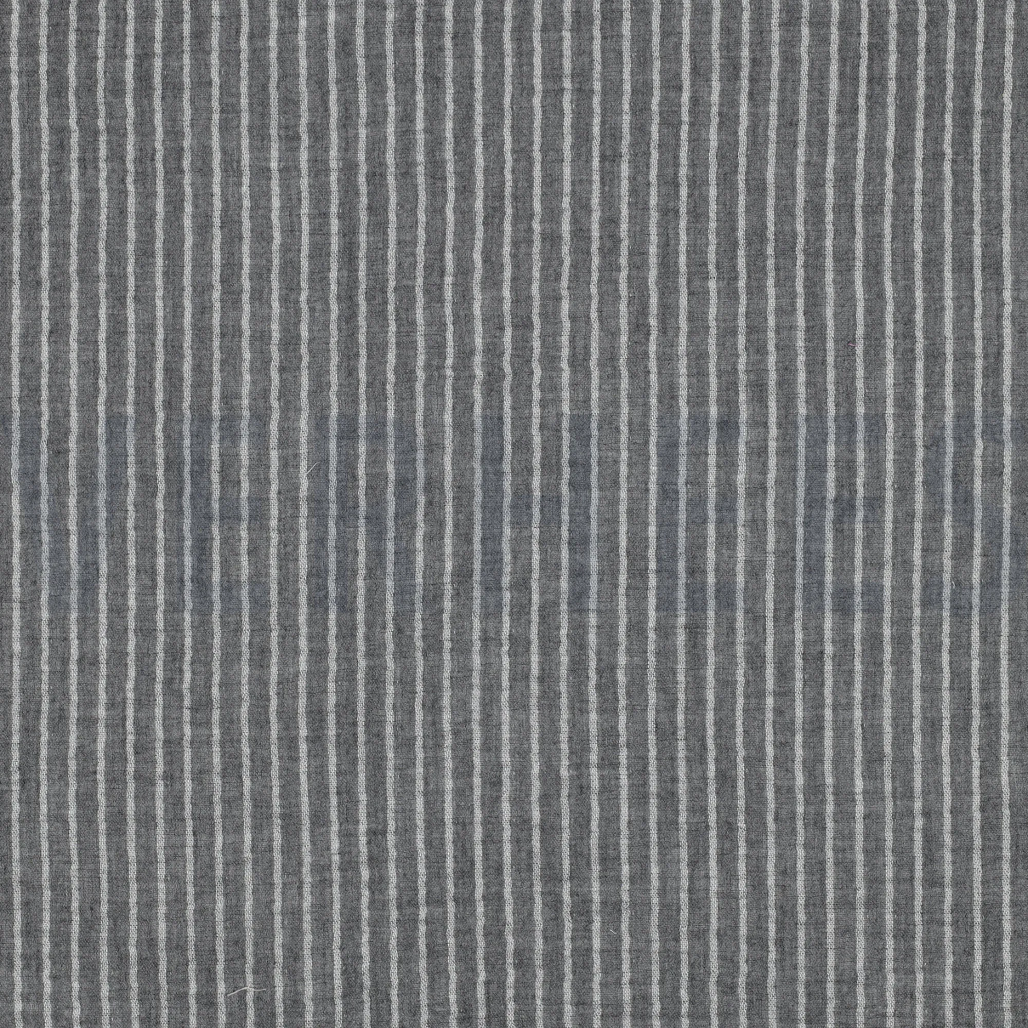 Double Gauze Fabric in a Grey Yarn Dyed Stripe