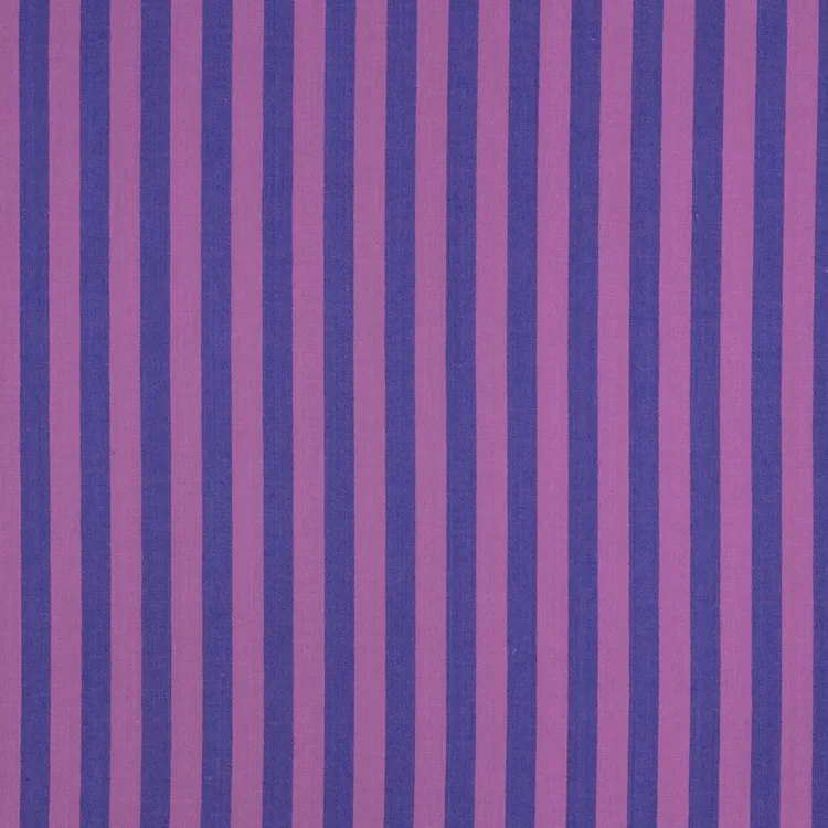 Yarn Dyed Cotton Fabric with Pink and Purple Stripes