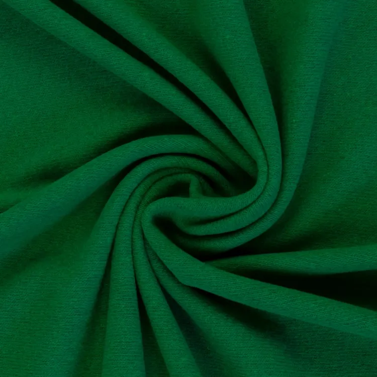 Soft Brushed Knit Sweater Fabric in Kelly Green