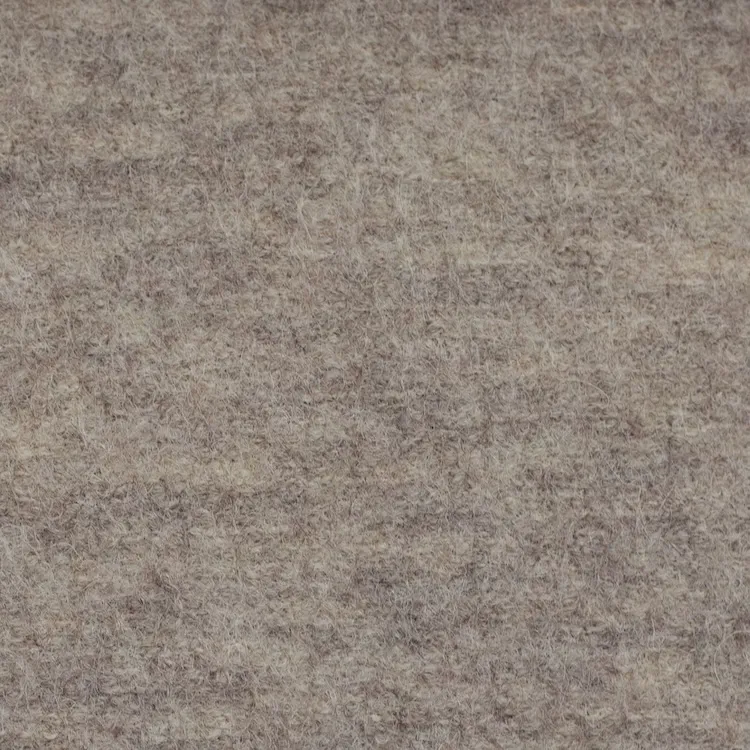 Merino Boiled Wool in Melange Beige