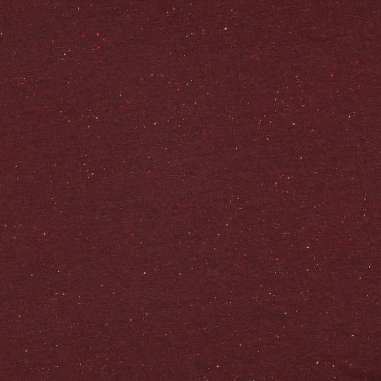 Cosy Colours Brushed Sweatshirt Fabric in Bordeaux Red