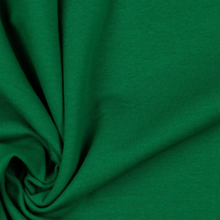 Organic Soft Sweat Jersey Fabric in Green
