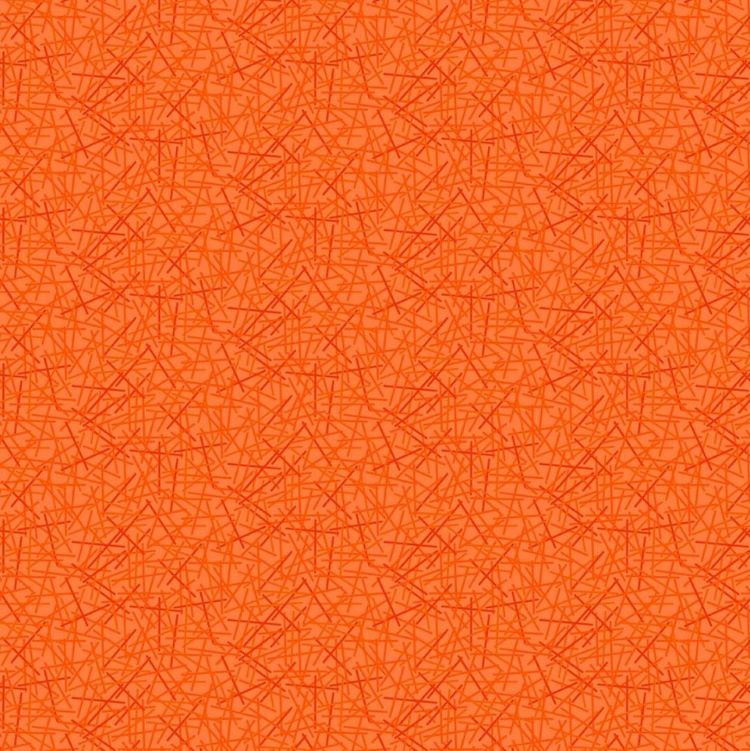 Quilting Fabric - Sticks in Carrot from Mixmasters Mashup by Patrick Lose for Northcott 10007-59