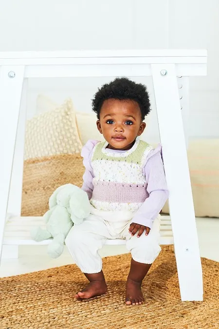 Knitting Pattern - DK Baby Vest and Cardigan by Stylecraft 10200