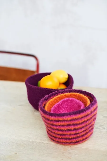 Knitting Pattern - Felted Knitted Bowls by Stylecraft 10288
