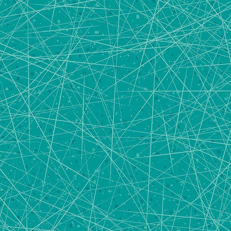 Quilting Fabric - Teal Blue Criss Cross Blender from Fanfare by Patrick Lose for Northcott 10332-62