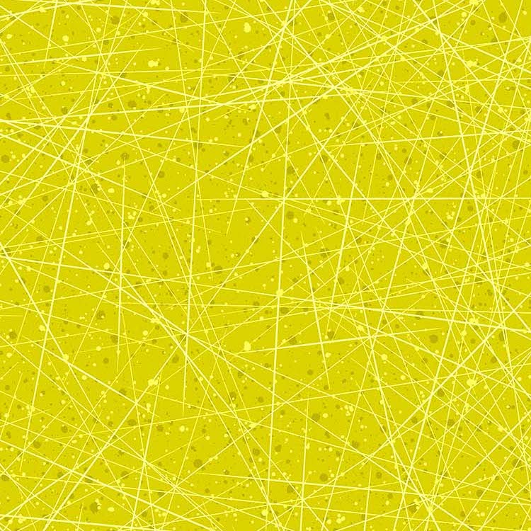 Quilting Fabric - Acid Green Criss Cross Blender from Fanfare by Patrick Lose for Northcott 10332-70