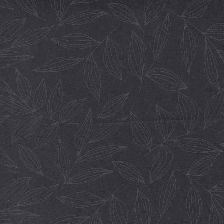 Quilting Fabric - Leaves Black on Black from Create by Alli K for Moda 11522 25