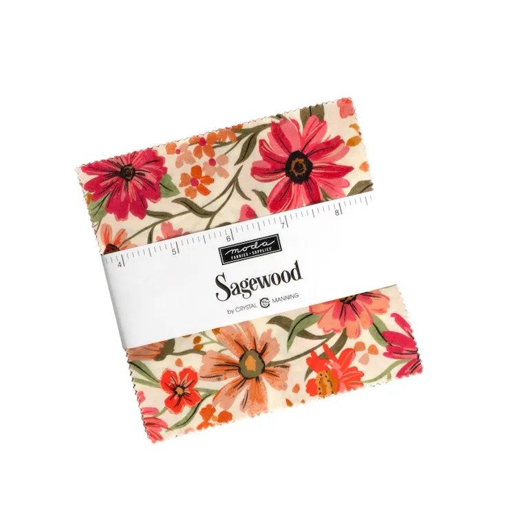 Quilting Fabric - Charm Pack - Sagewood by Crystal Manning for Moda 11950PP