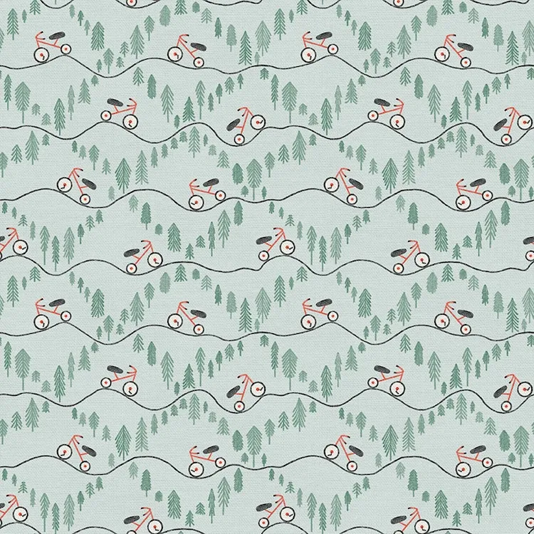 Quilting Fabric - Forest Trails on Light Blue from Driveway Days by Stacy Ward for Paintbrush Studios 12024671