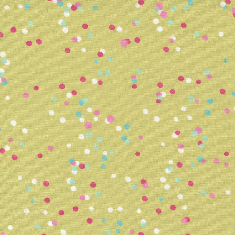 Quilting Fabric - Spots on Lime Green from Soiree by Mara Penny for Moda 13377 22