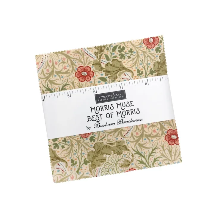 Quilting Fabric - Charm Pack - Morris Muse by Barbara Brackman for Moda 13380PP