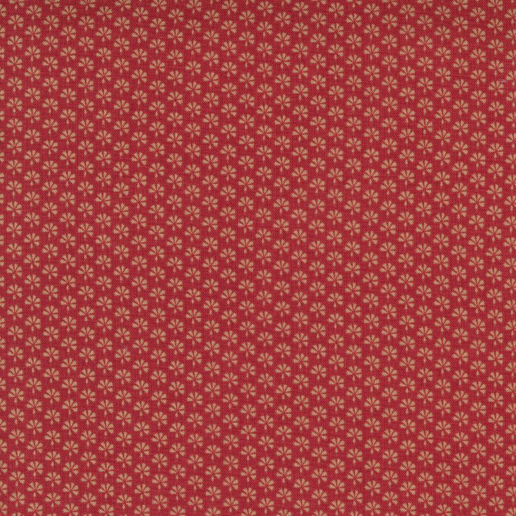 Quilting Fabric - Fan Dot on Red from Bonheur De Jour by French General for Moda 13918 11