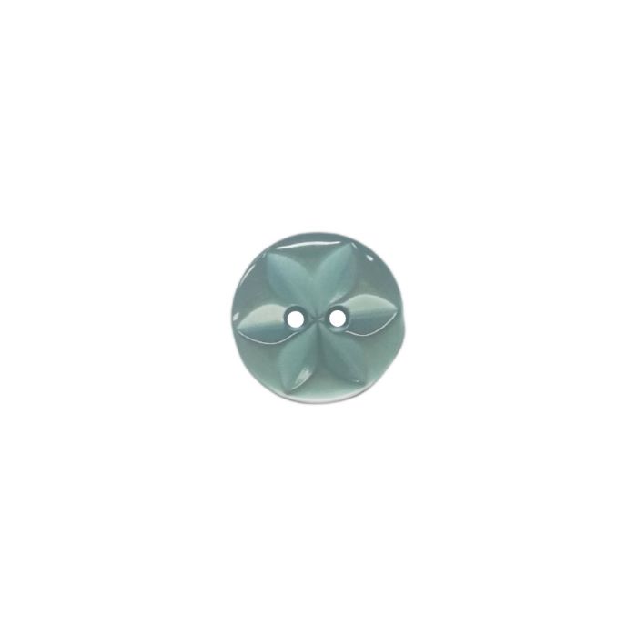 Buttons - 13mm Plastic Cut Star in Blue