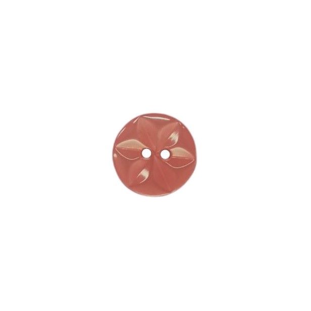 Buttons - 13mm Plastic Cut Star in Pink
