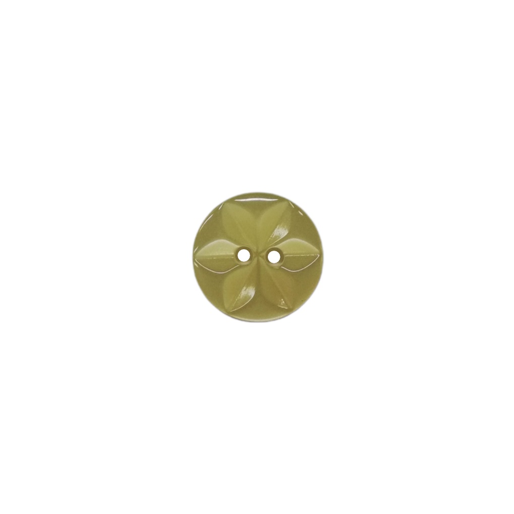Buttons - 13mm Plastic Cut Star in Cream
