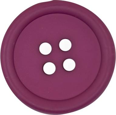 15mm Matte Plastic 4 Hole Button Fuchsia