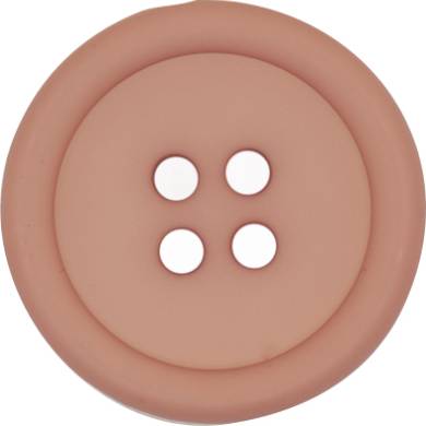 15mm Matte Plastic 4 Hole Button Pink