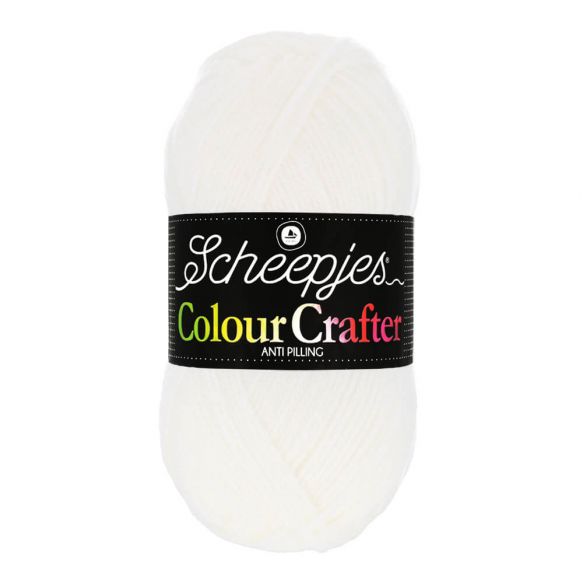 Yarn - Scheepjes Colour Crafter DK in White 1001 - Weert