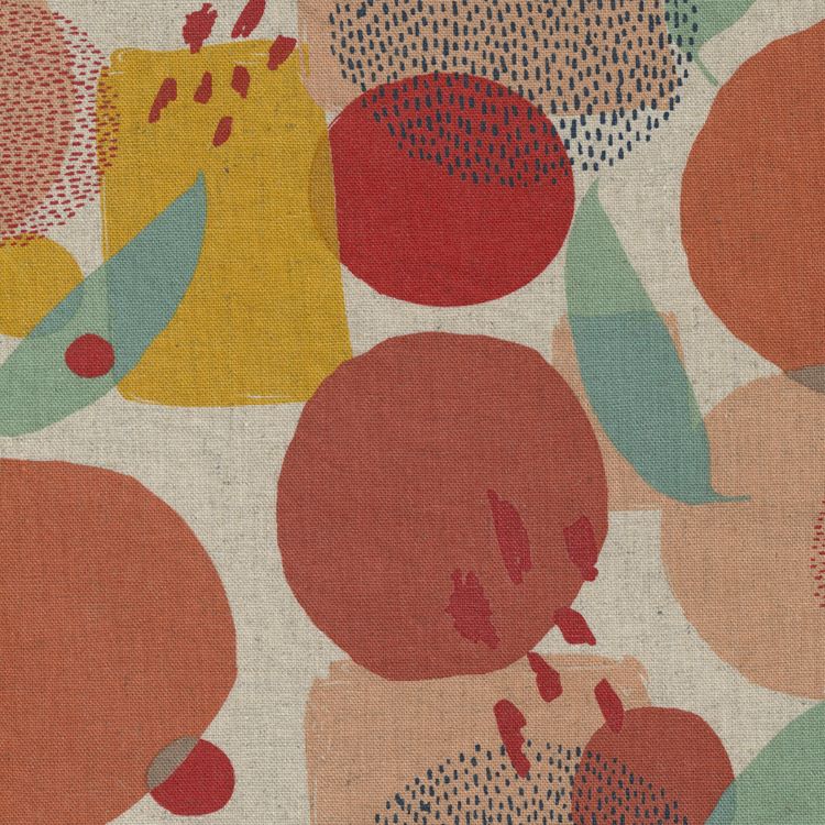  Cotton Linen Canvas - Large Shapes on Natural from Frisky by Zen Chic for Moda 1770 11L