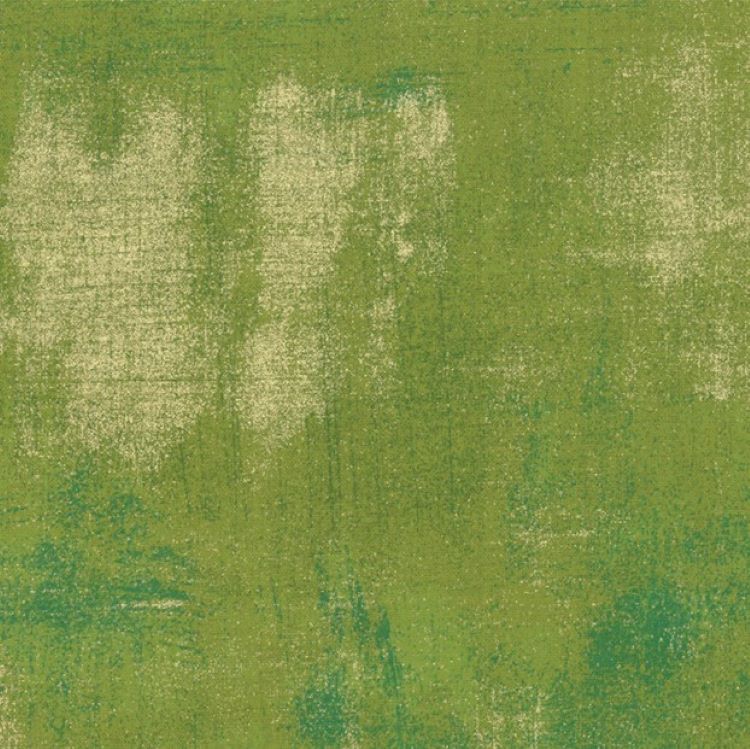 Quilting fabric - Moda Grunge in Zest Apple Green with Metallic Accents by Basic Grey 30150 496M