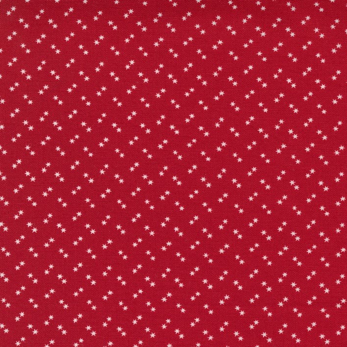 Quilting Fabric - Star Dots on Red from Prairie Days by Bunny Hill Designs for Moda 2995 12