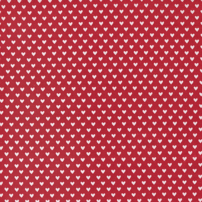 Quilting Fabric - Hearts on Red from Flirt by Sweetwater for Moda 55574 12