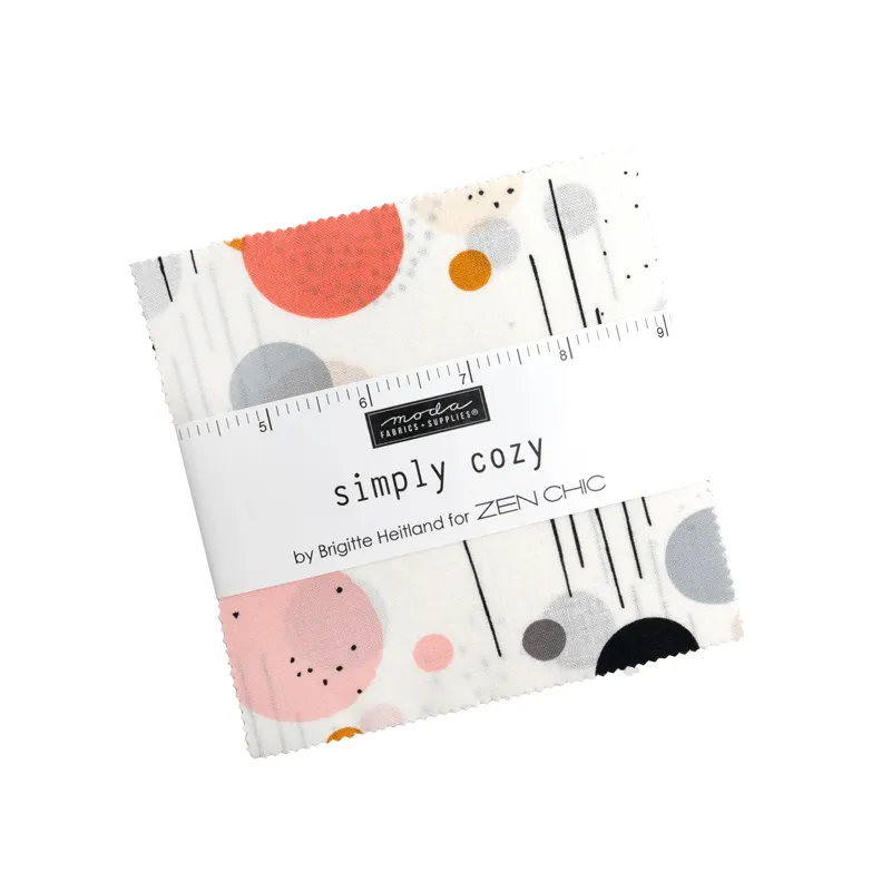 Quilting Fabric - Charm Pack - Simply Cozy by Zen Chic for Moda 1890PP