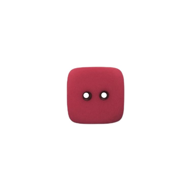 Buttons - 19mm Plastic Square in Cerise Pink